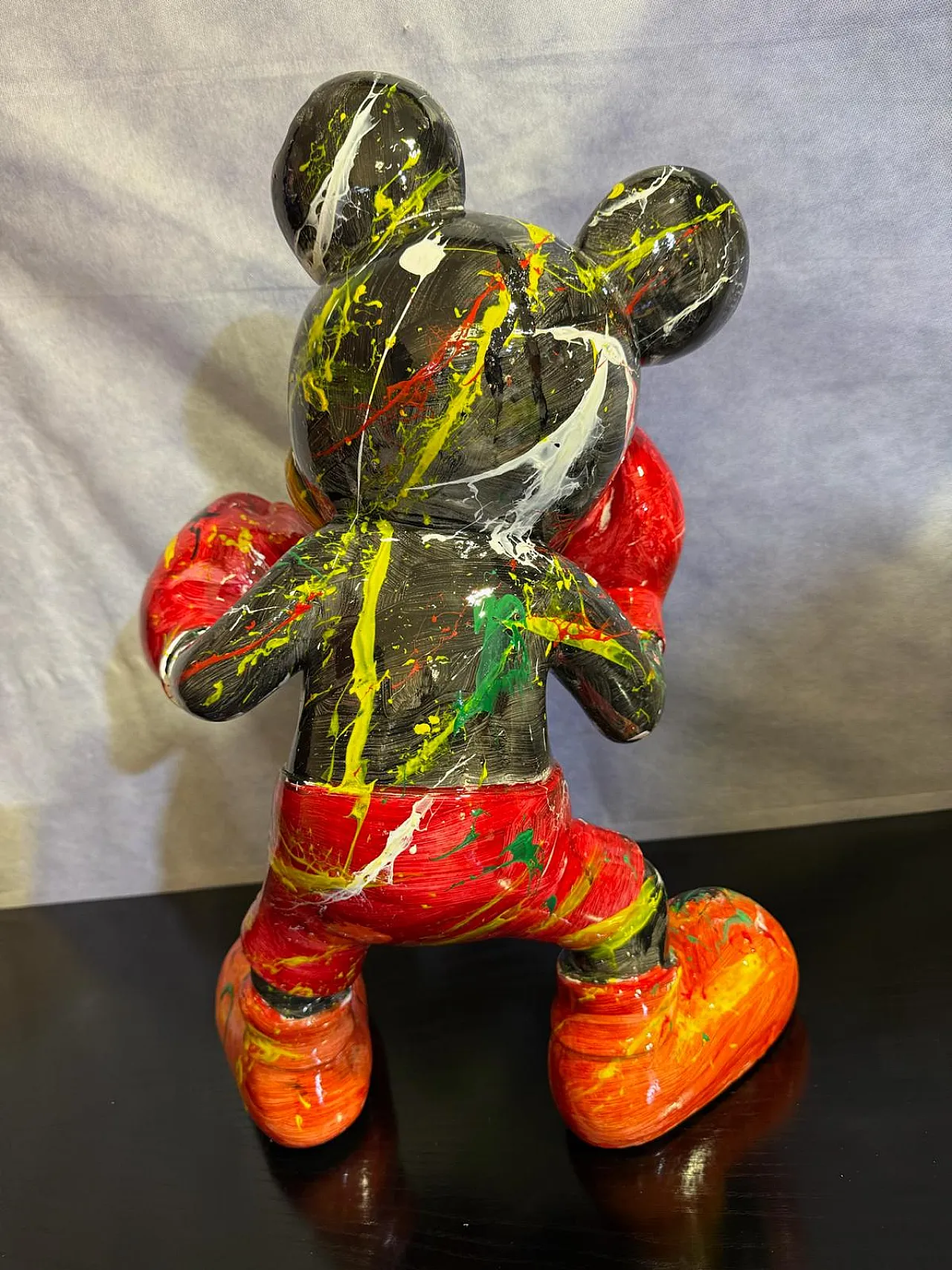 Topolino Boxe di Silvio Formichetti in resina, anni 2000 5