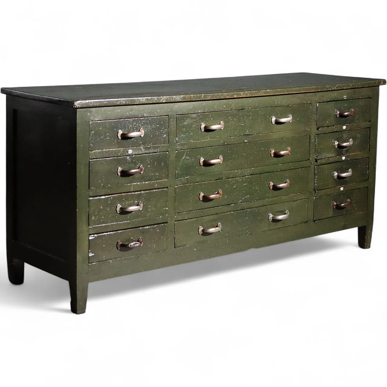 Cassettiera industriale in ferro, '900 11