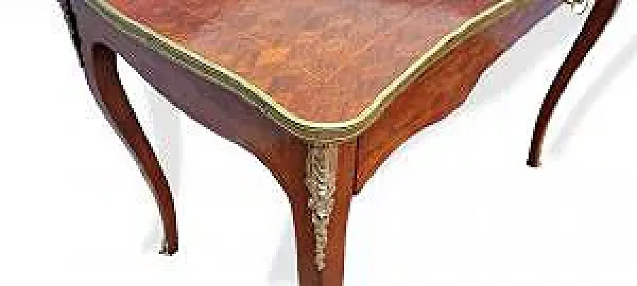 Louis XV style wooden center writing desk, mid-19th century 6