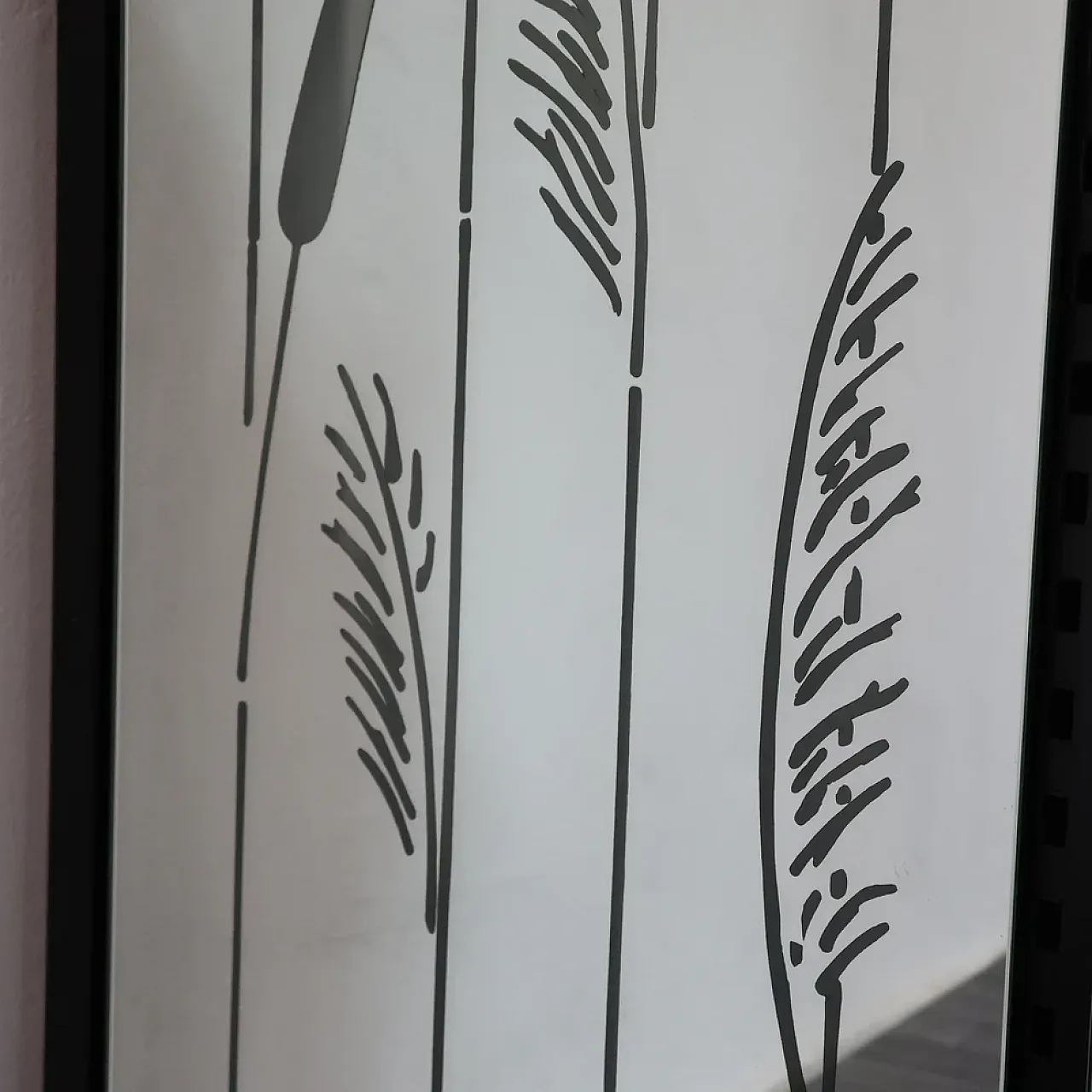 Specchio retroilluminato da parete, anni ‘80 11