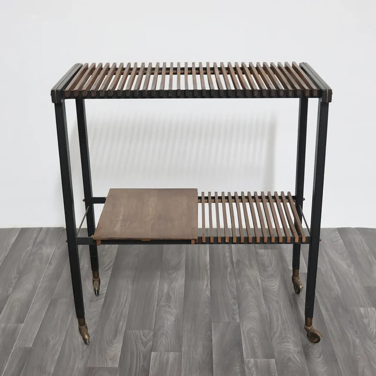 Modern Mid-Century teak cart, 1960s 2