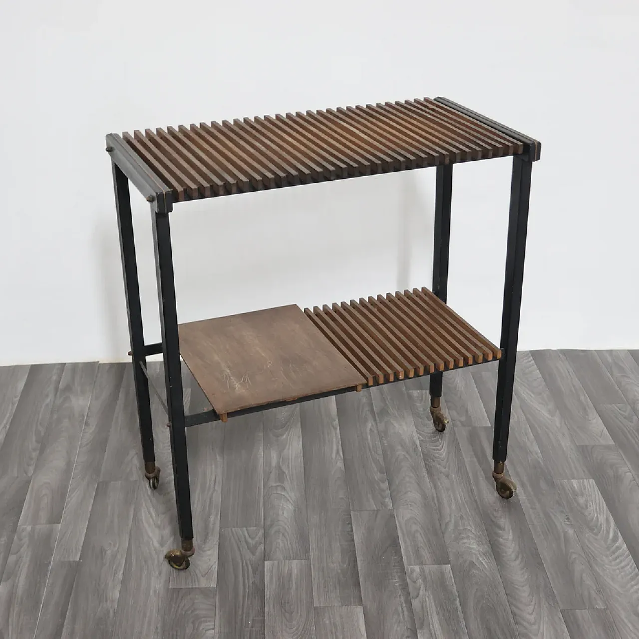 Modern Mid-Century teak cart, 1960s 3