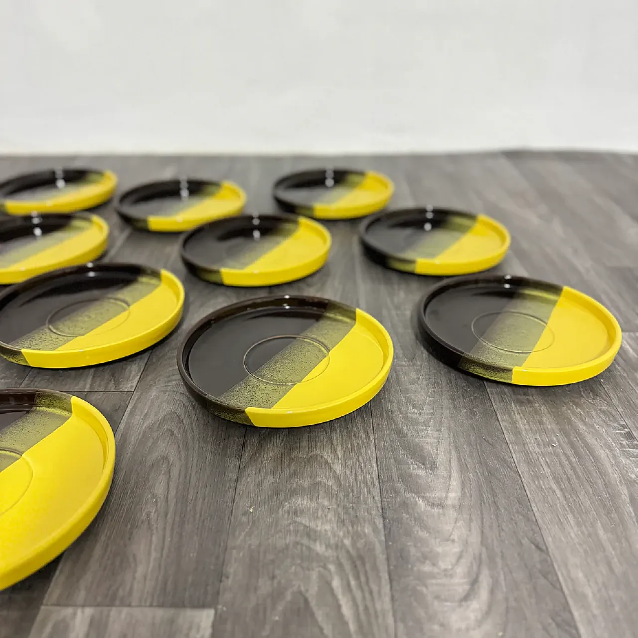 12 ceramic plates by Ceramiche SIC, 1970s 4