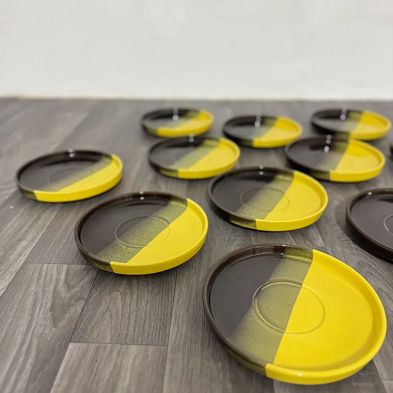 12 ceramic plates by Ceramiche SIC, 1970s 5