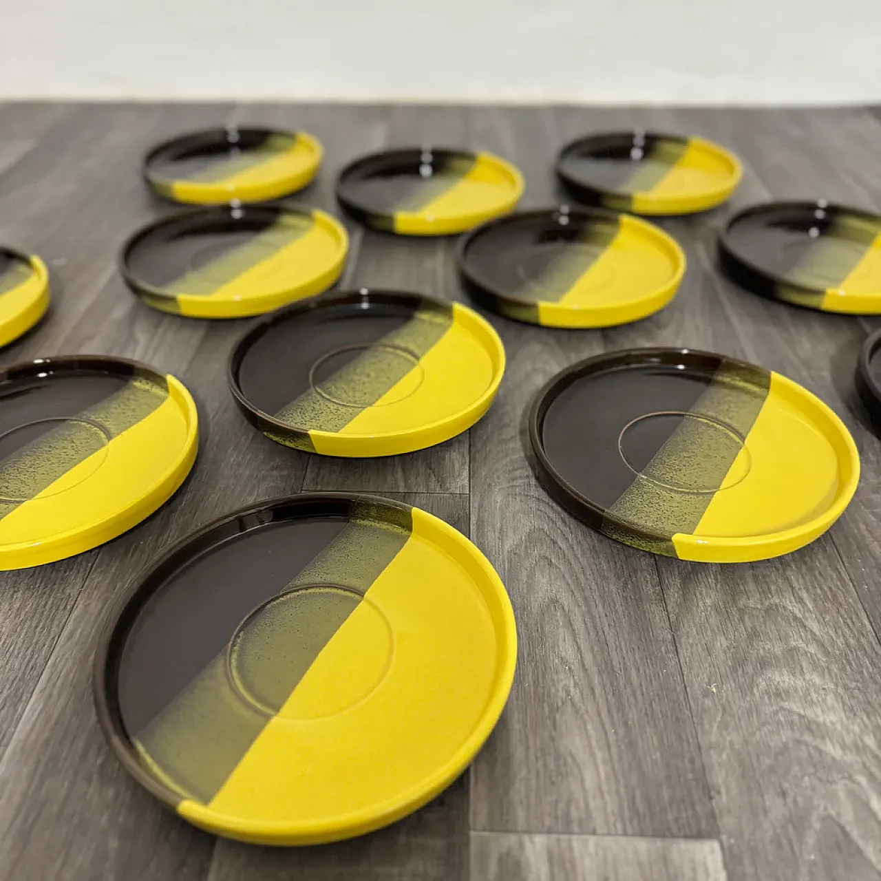 12 ceramic plates by Ceramiche SIC, 1970s 6