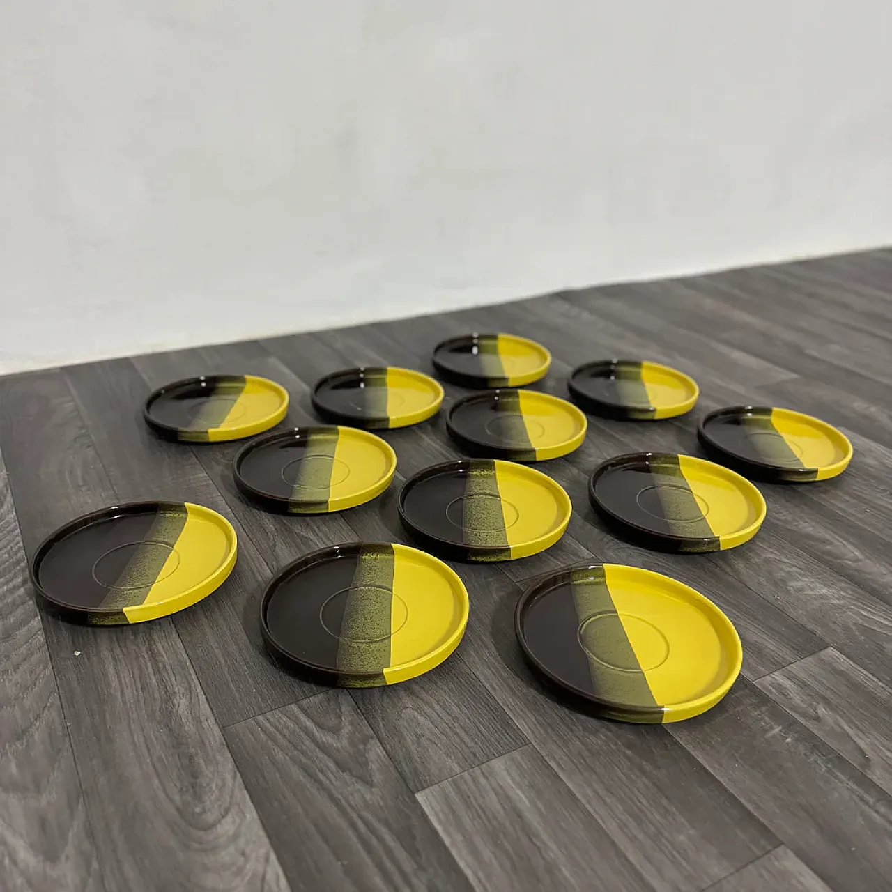 12 ceramic plates by Ceramiche SIC, 1970s 7