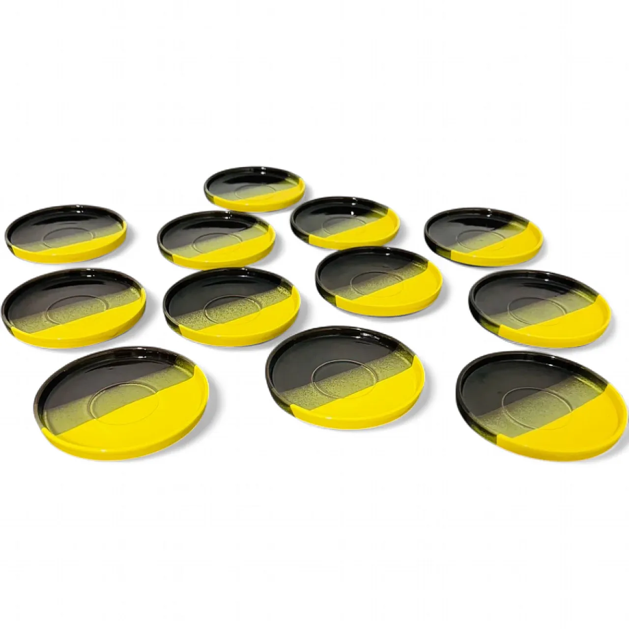12 ceramic plates by Ceramiche SIC, 1970s 11