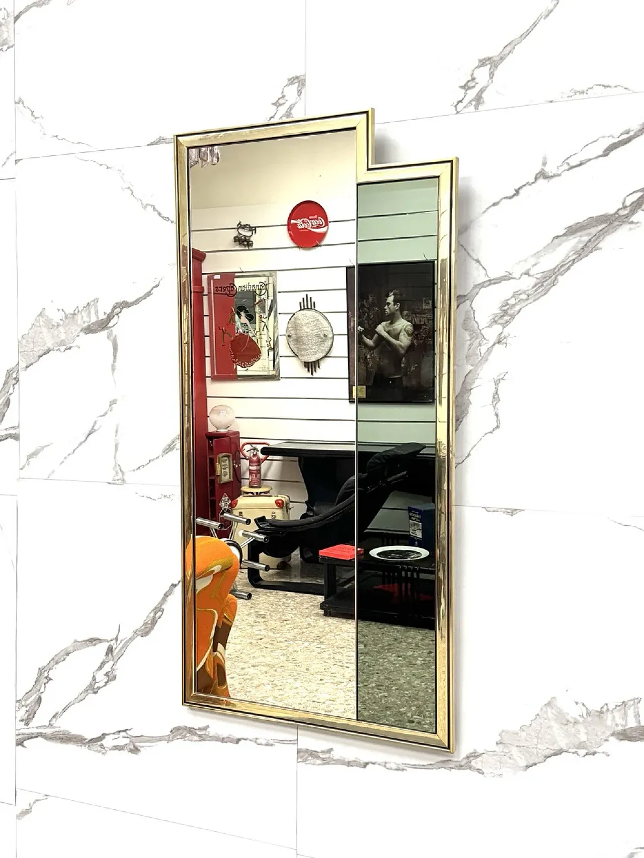 Specchio geometrico modernariato, anni ‘70 1