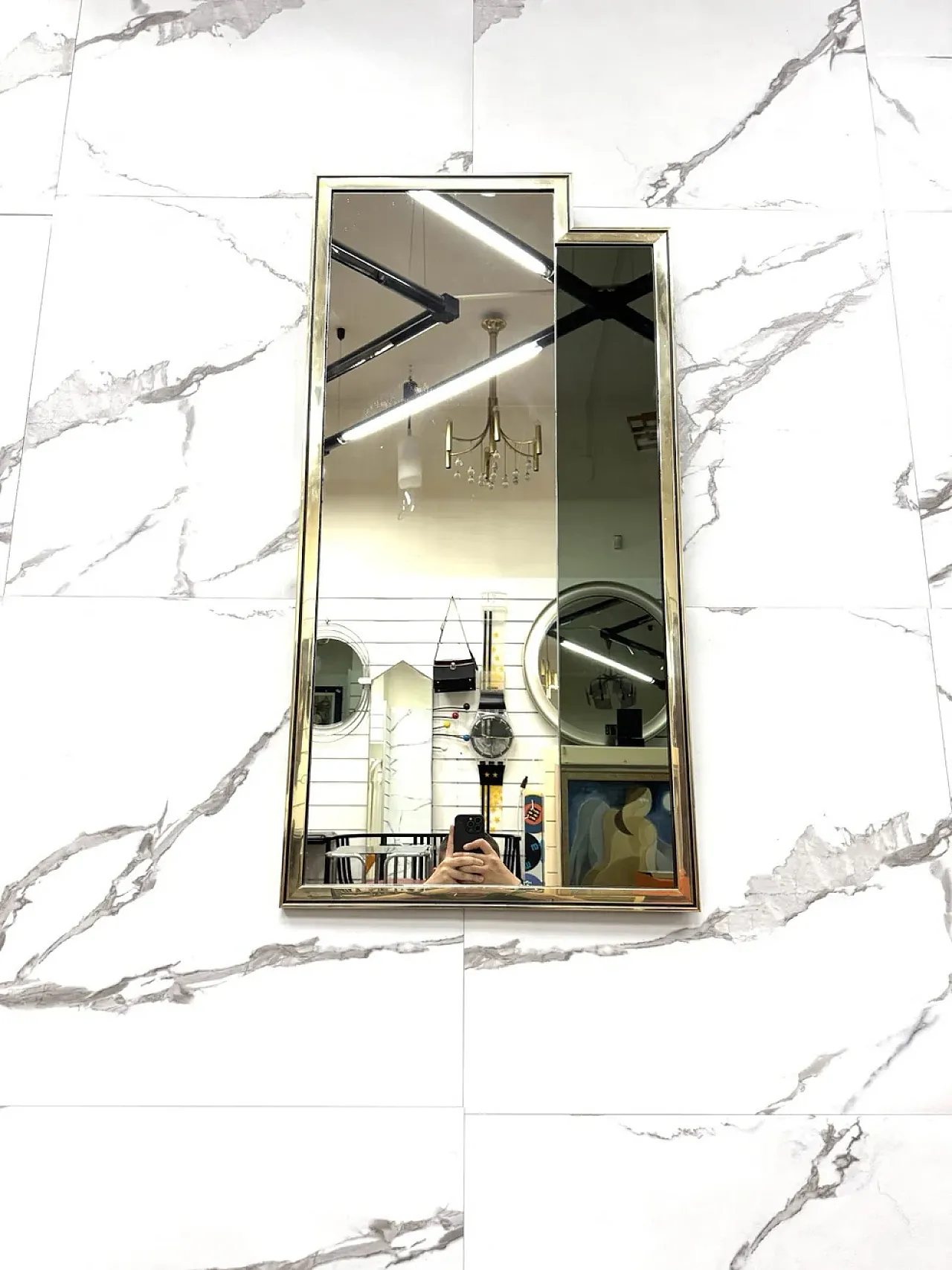 Specchio geometrico modernariato, anni ‘70 2