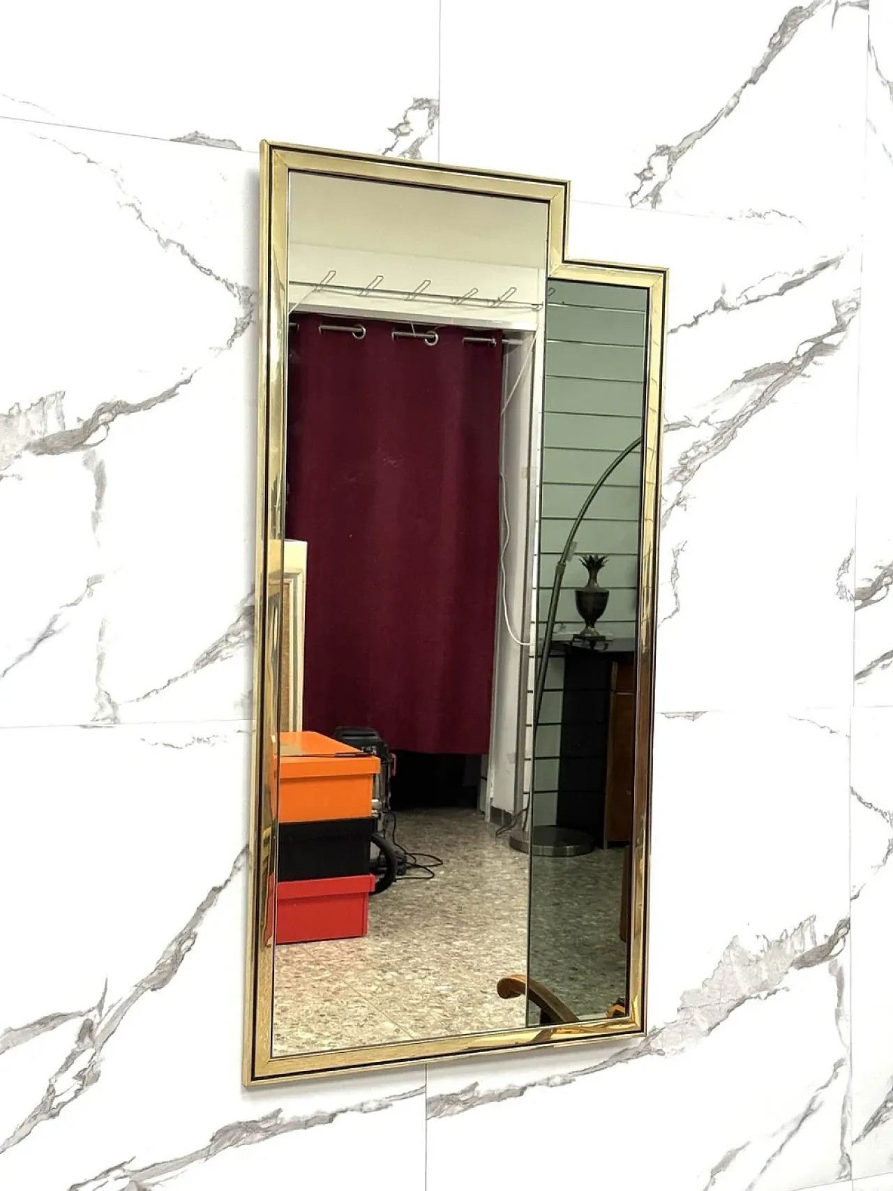 Specchio geometrico modernariato, anni ‘70 3