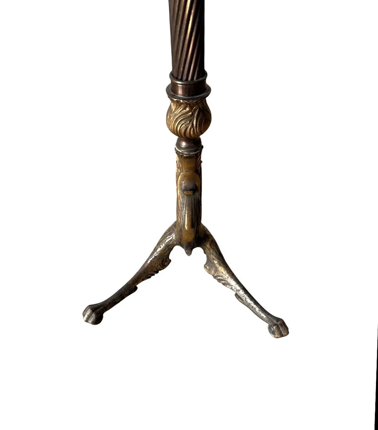 Solid bronze floor coat rack, 1960s 7