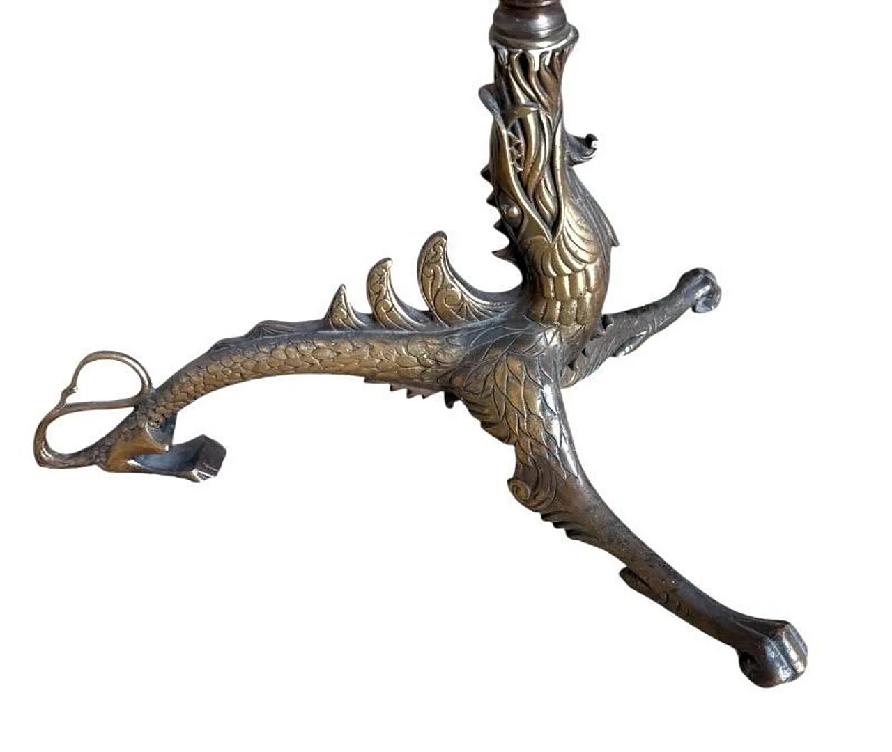 Solid bronze floor coat rack, 1960s 8