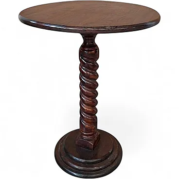 Carved ash frat table, 1990s