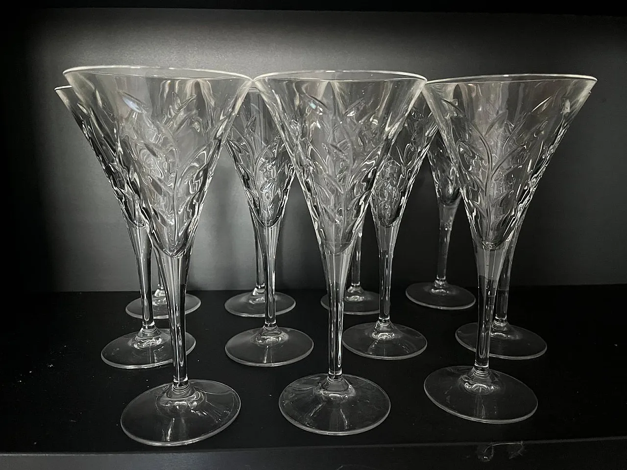 Set of 11 vintage cocktail glasses, 1930s 1