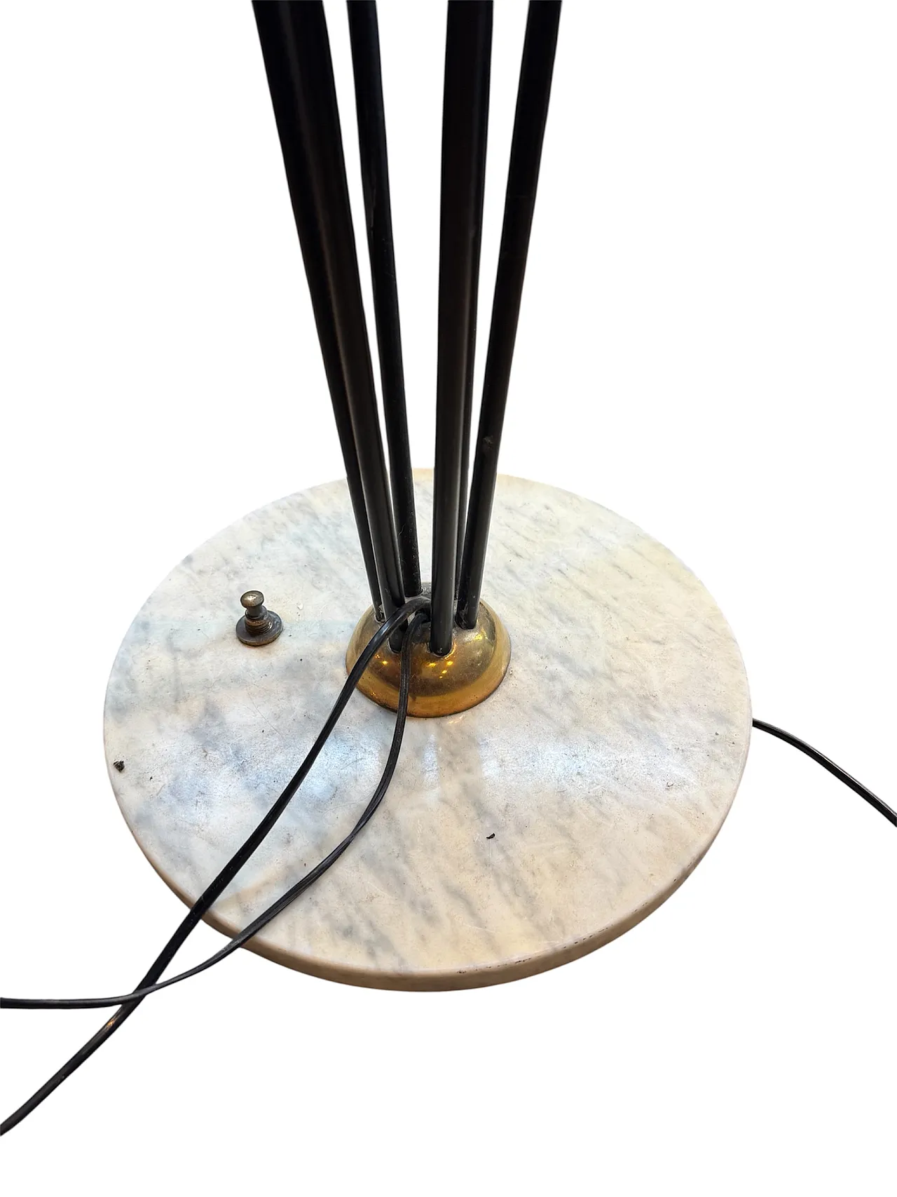 Lampada da terra alberello stilnovo lattimo '60 2