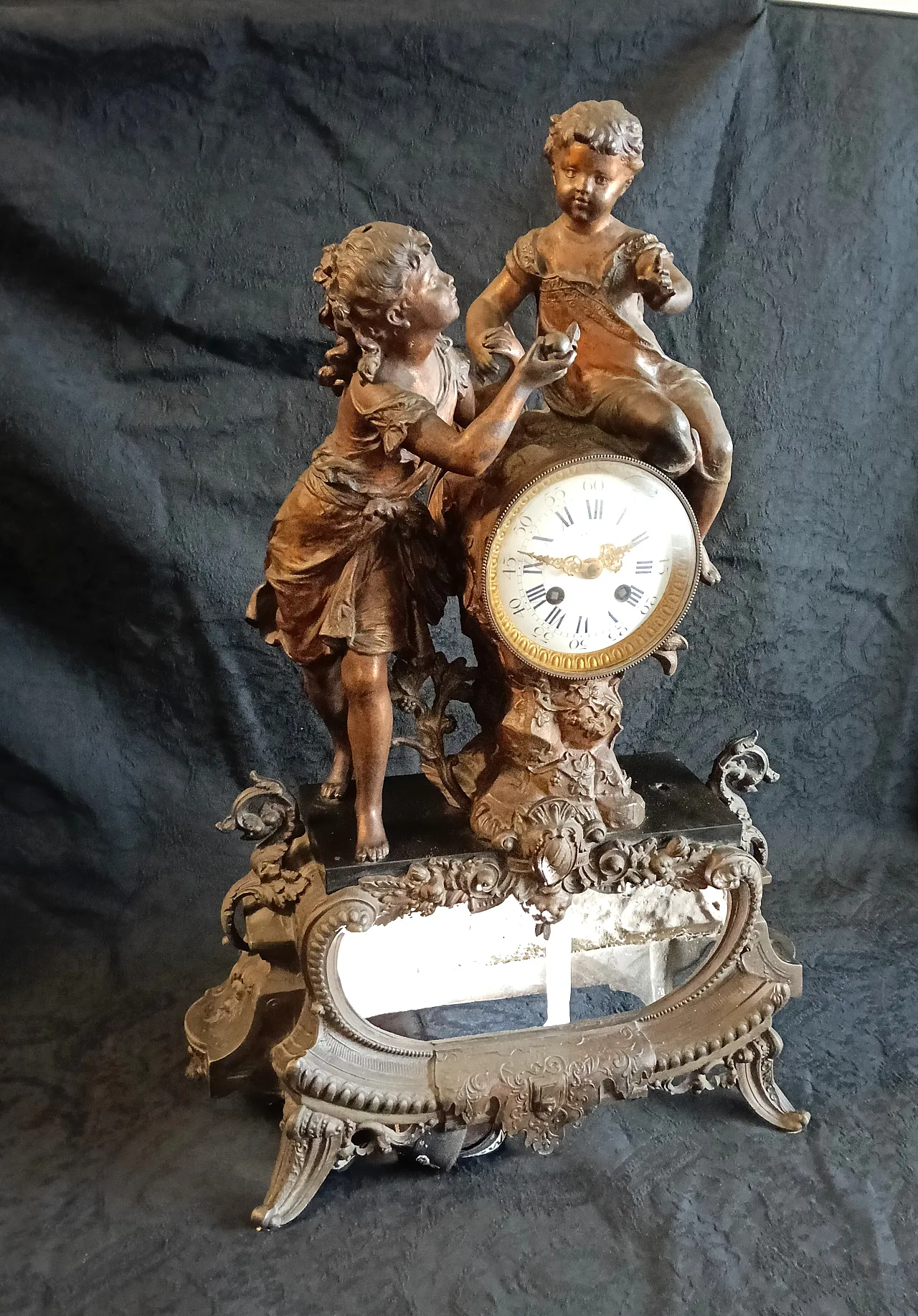 Mantel clock, Millet, Carcassonne. end of the 19th century 3