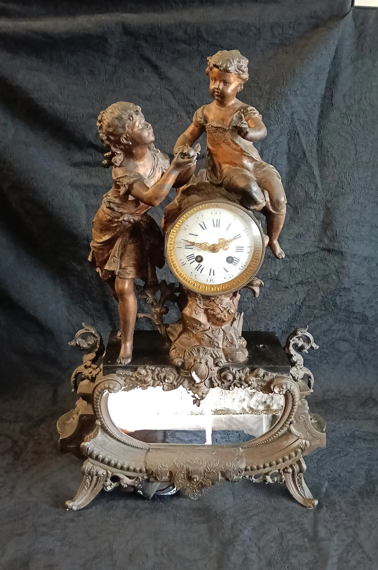Mantel clock, Millet, Carcassonne. end of the 19th century 5
