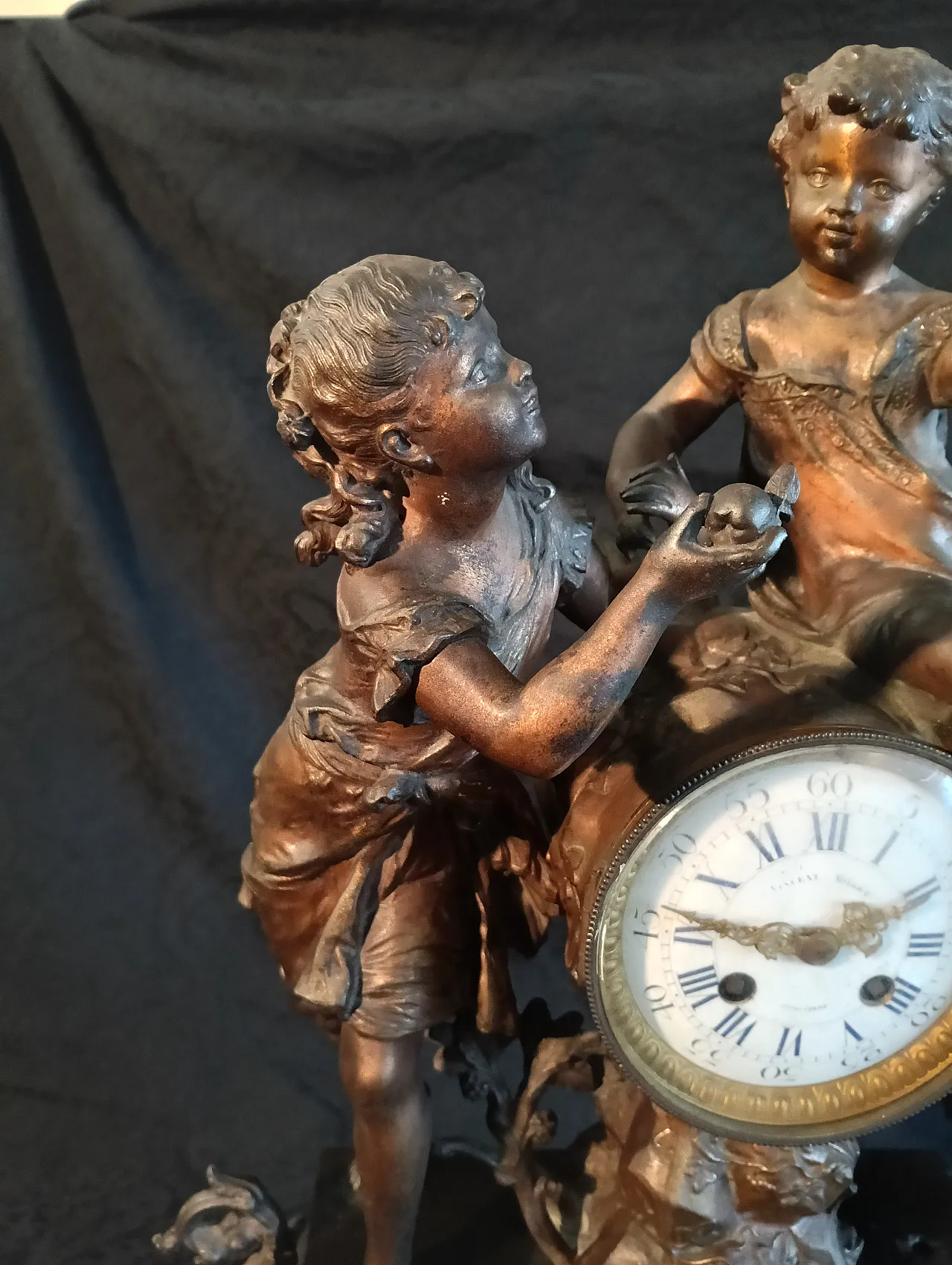 Mantel clock, Millet, Carcassonne. end of the 19th century 7