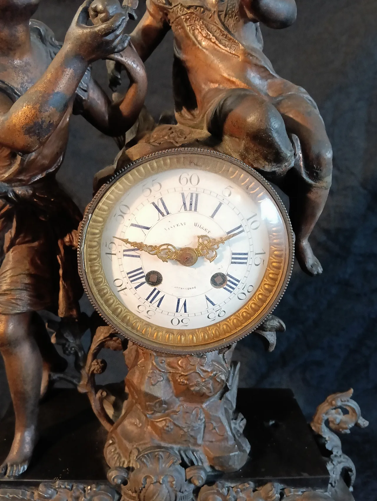 Mantel clock, Millet, Carcassonne. end of the 19th century 8