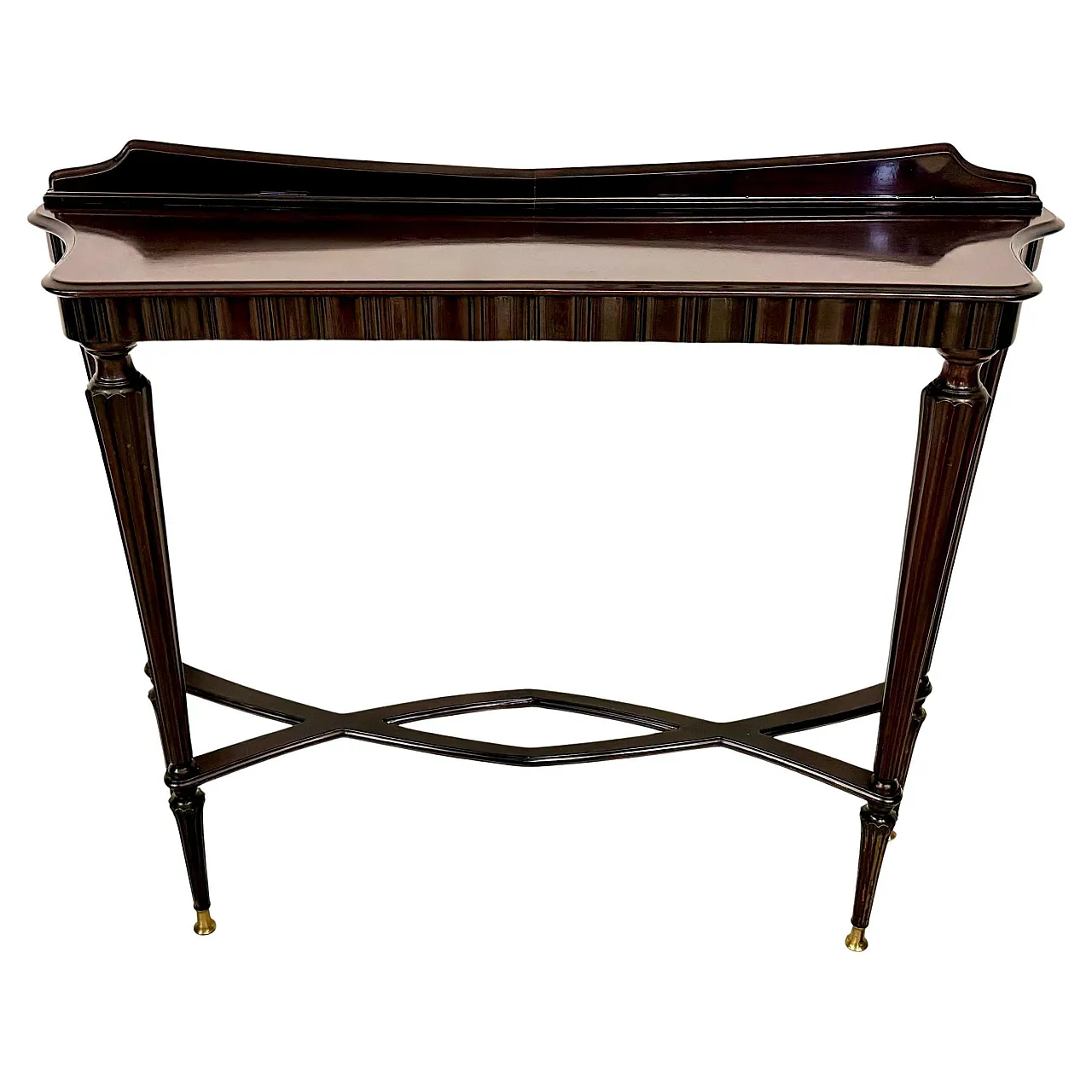 Ebonized Beech Console Table, 1960s 1