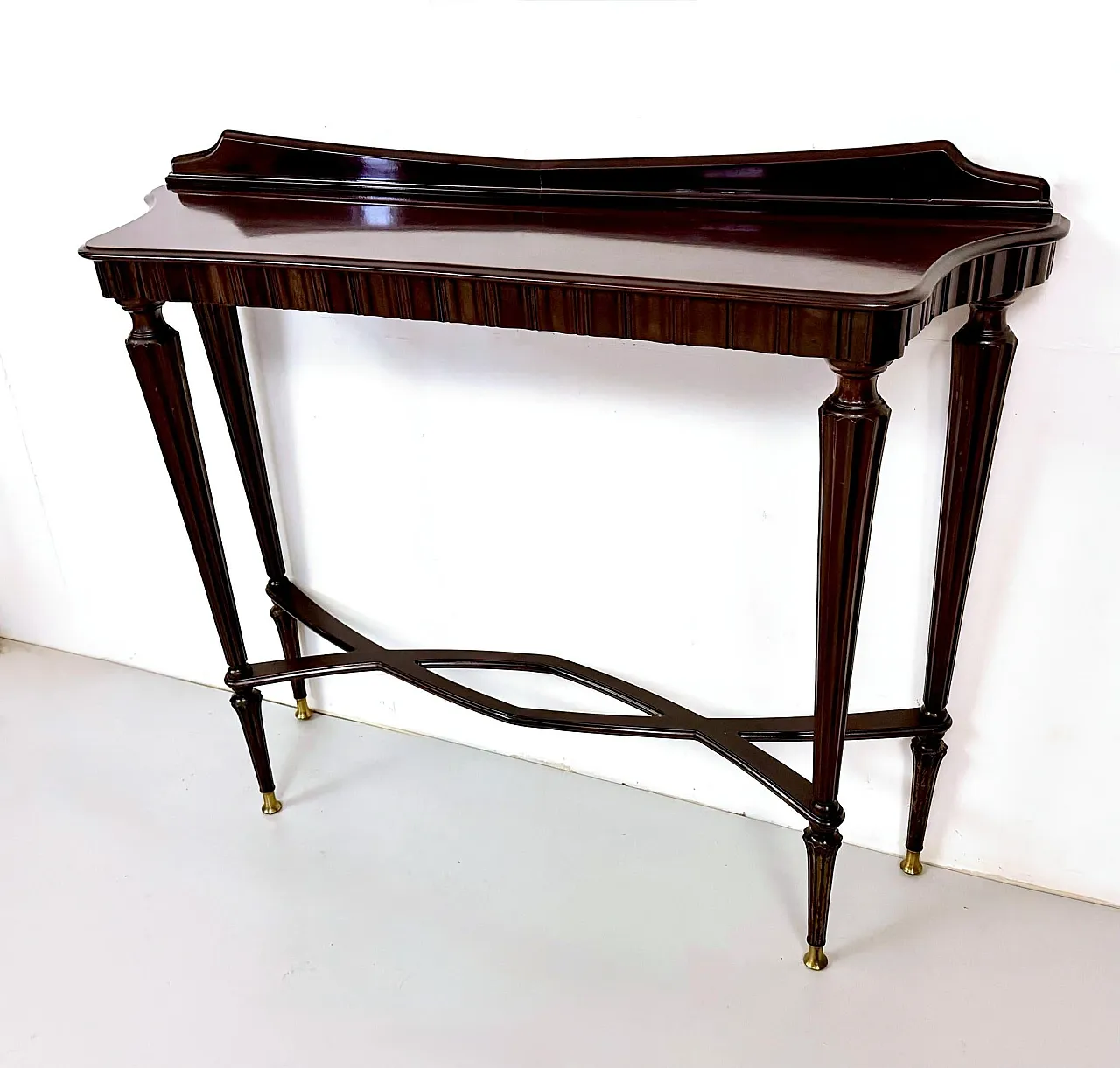 Ebonized Beech Console Table, 1960s 3