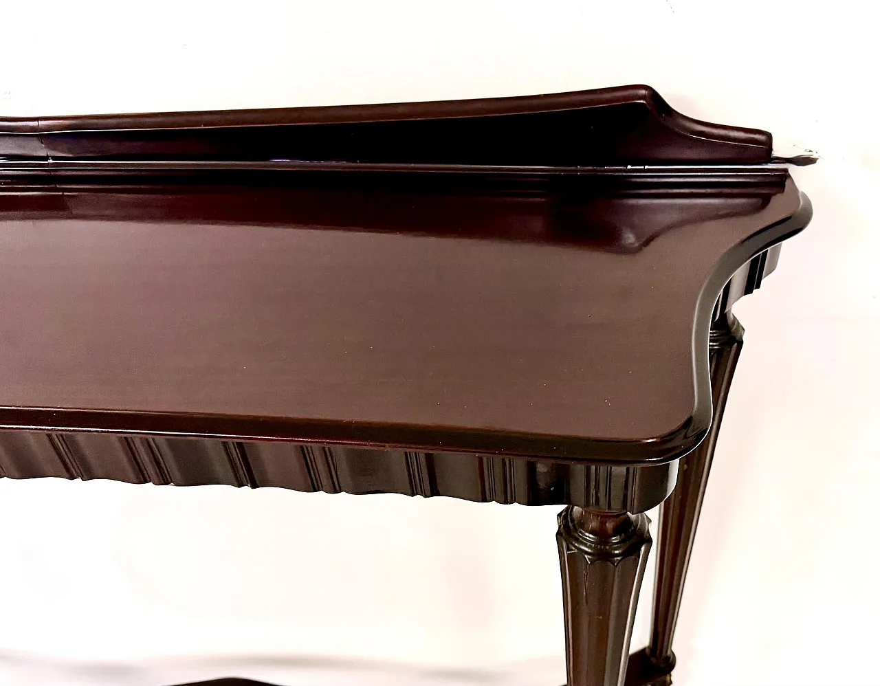Ebonized Beech Console Table, 1960s 5