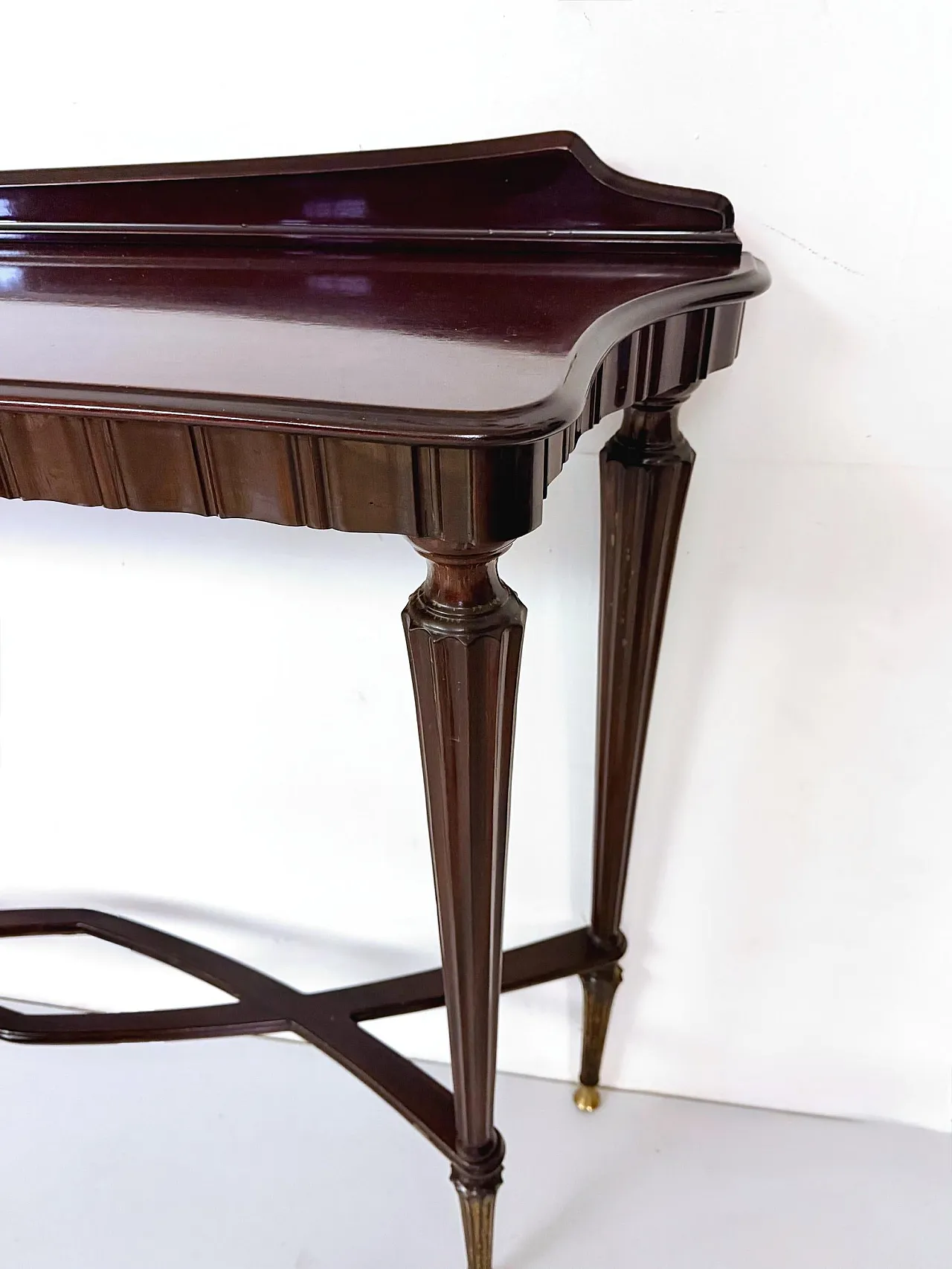 Ebonized Beech Console Table, 1960s 8