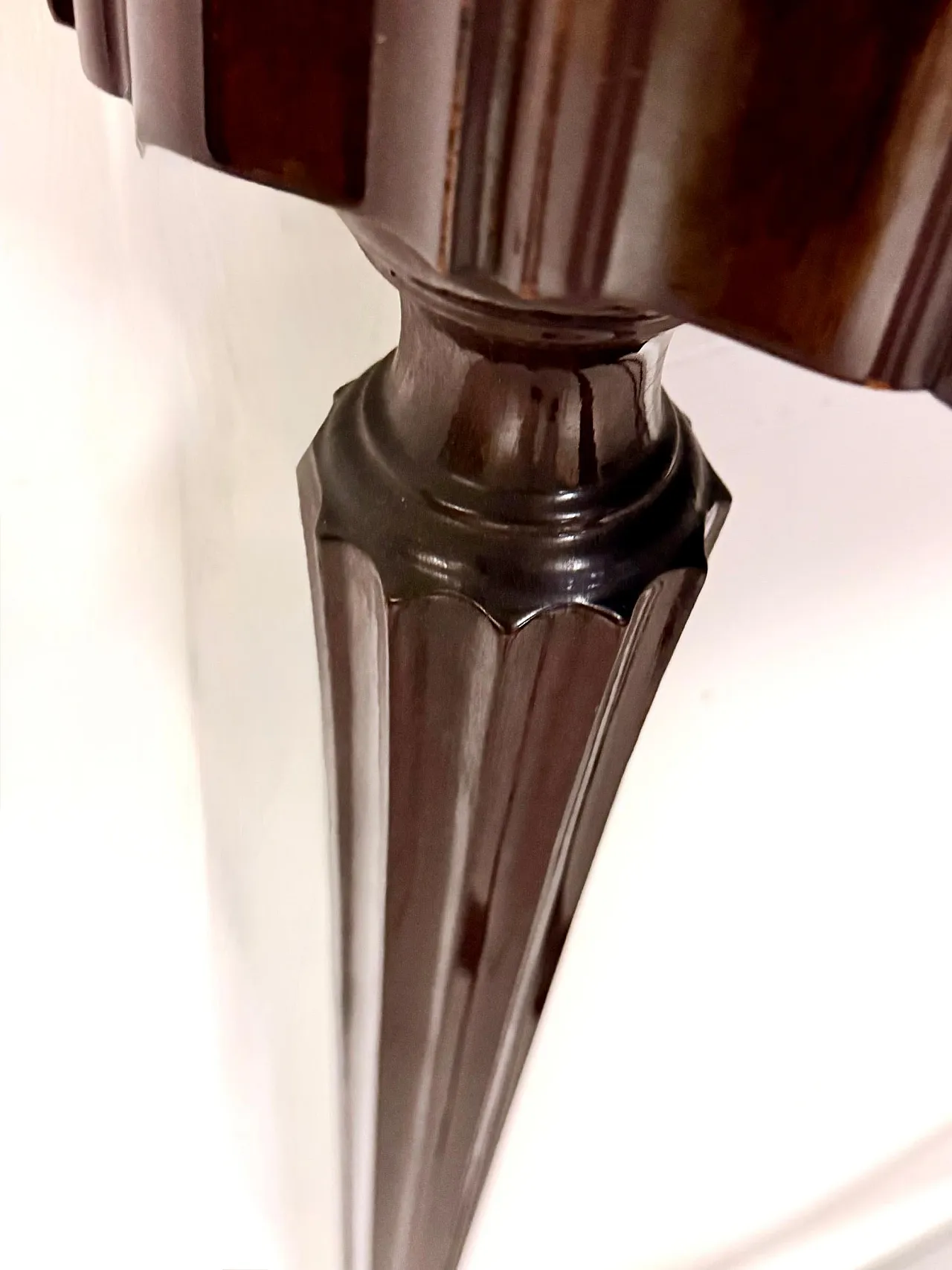 Ebonized Beech Console Table, 1960s 10