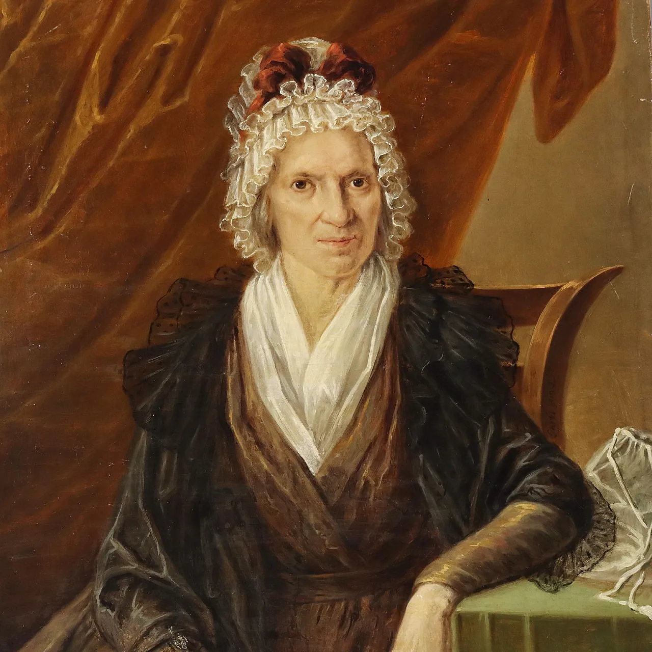 Ritratto di donna, olio su tela, '800 3