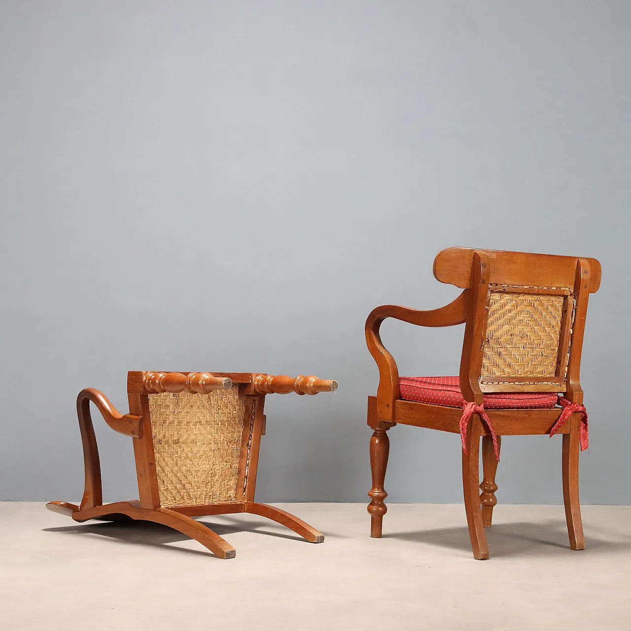 Coppia di poltrone in teak, fine '800 8