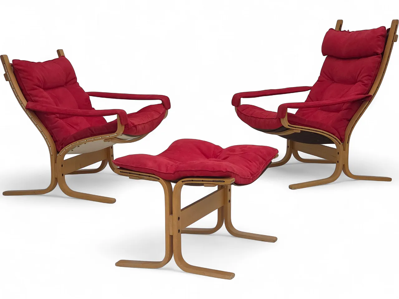 Pair of Norwegian Siesta chairs by Ingmar Relling, 70s 27