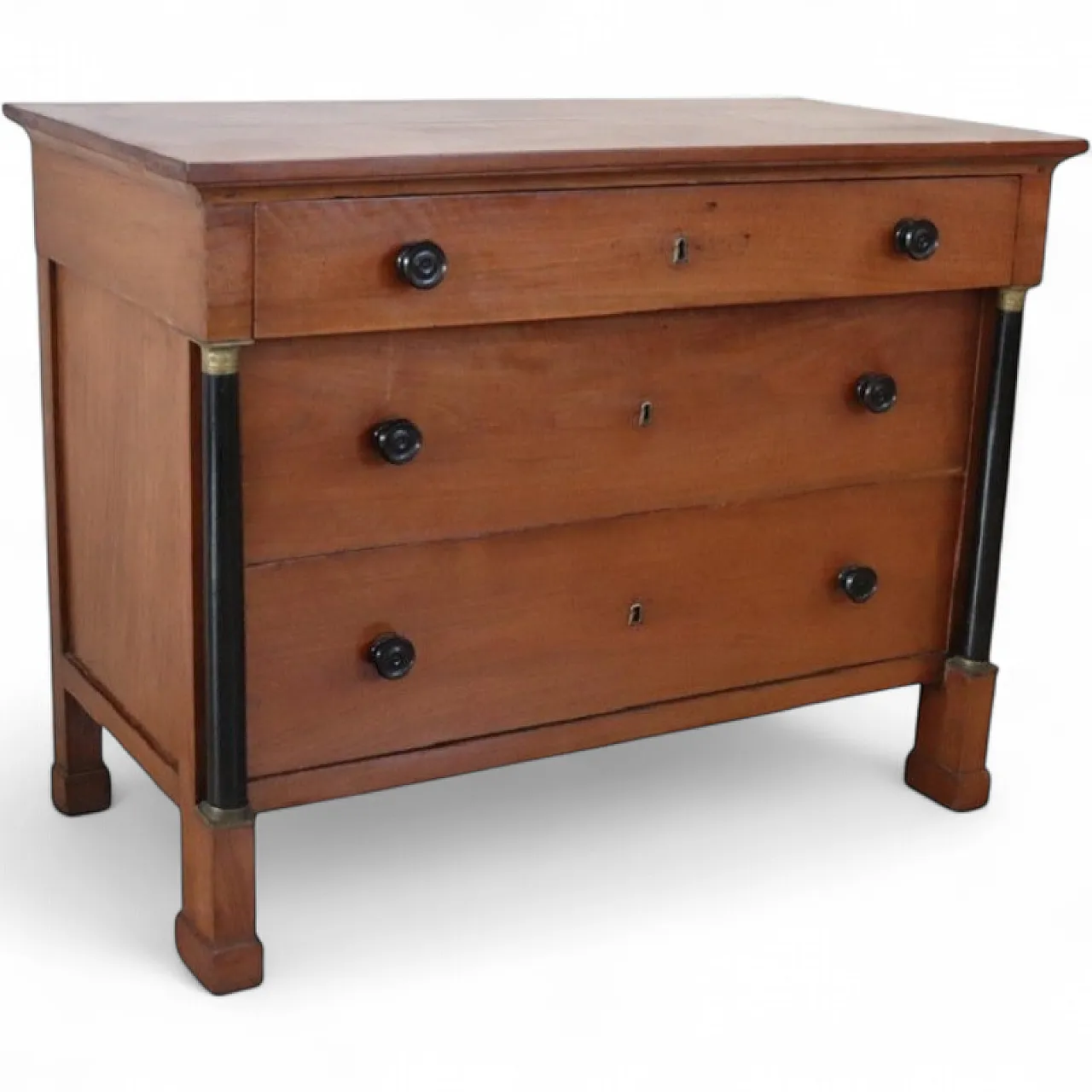 Chest of drawers in solid walnut, early 19th century 15