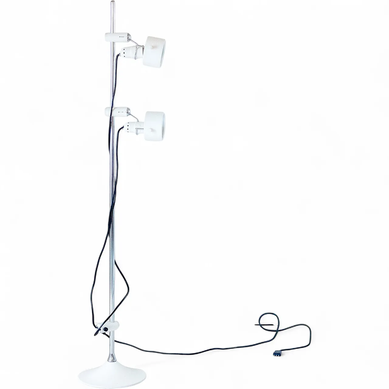 Chromed steel floor lamp by Martinelli Luce, 70s 21