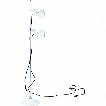 Chromed steel floor lamp by Martinelli Luce, 70s