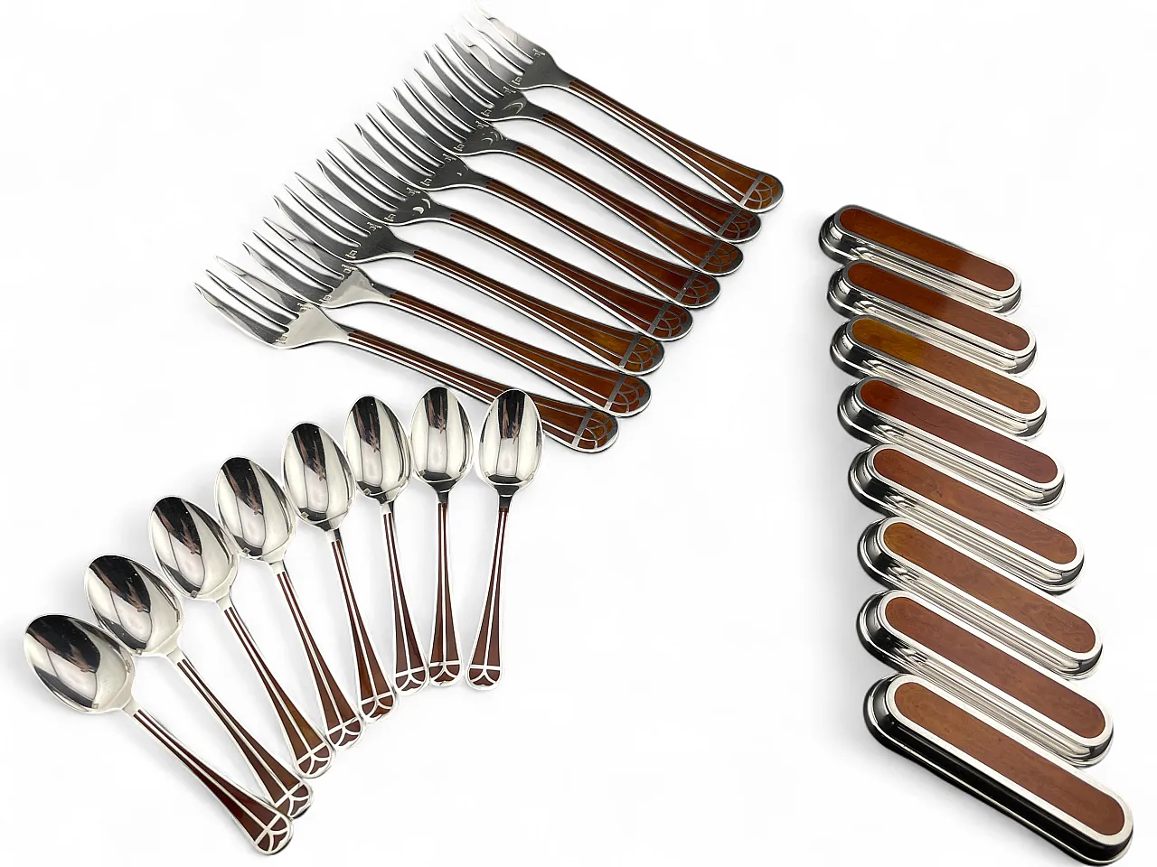 Talisamn Sienna cutlery set by Christofle 51 pieces, 90s 5