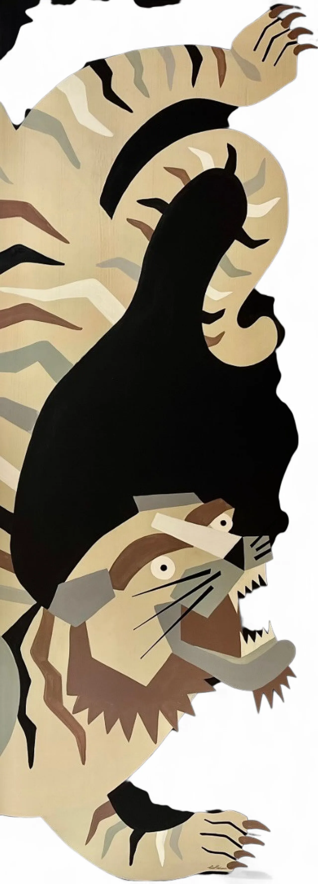 Painting The Night Tiger Exotic Neo-Futurism style, 2000s 8