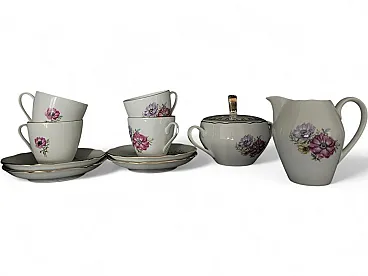 Vintage coffee service in decorated porcelain