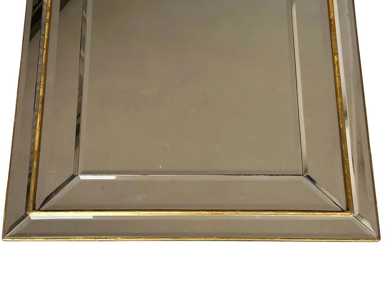 Specchio da parete ad arco in vetro, Italia, anni '80 4