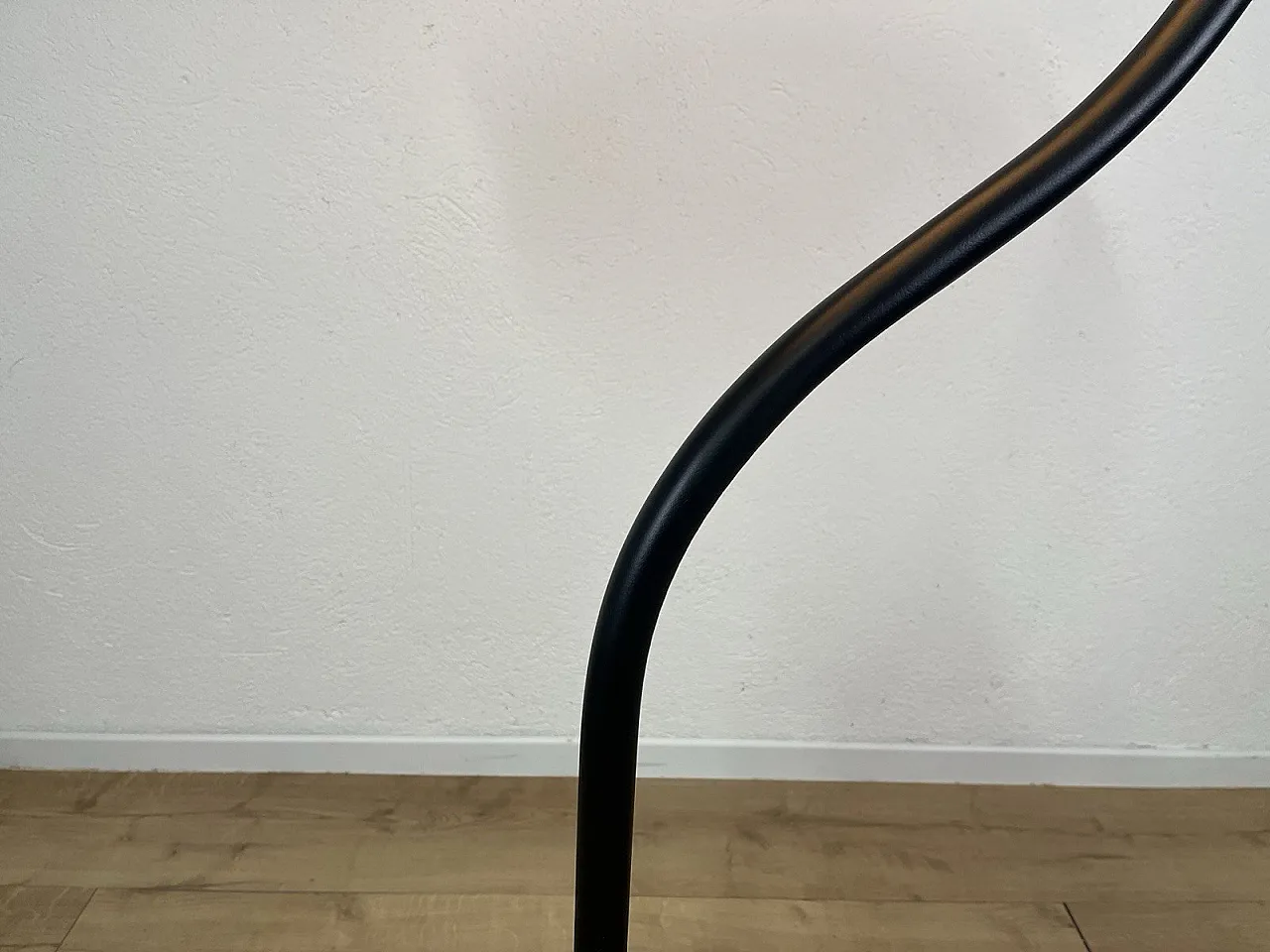 Metal and glass Disc floor lamp, 1960s 3