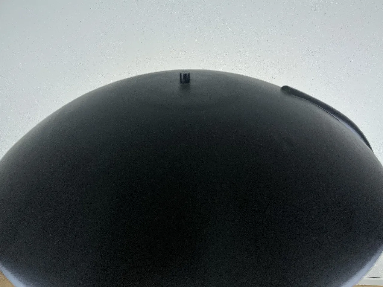 Metal and glass Disc floor lamp, 1960s 6