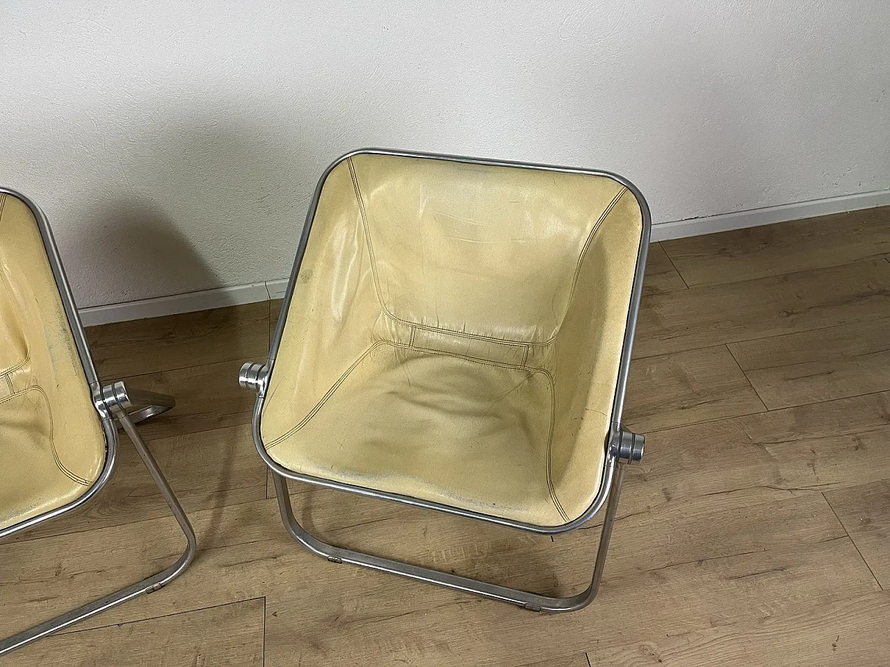 Pair of Plona armchairs by G. Piretti for Anonima Castelli, 1970s 2