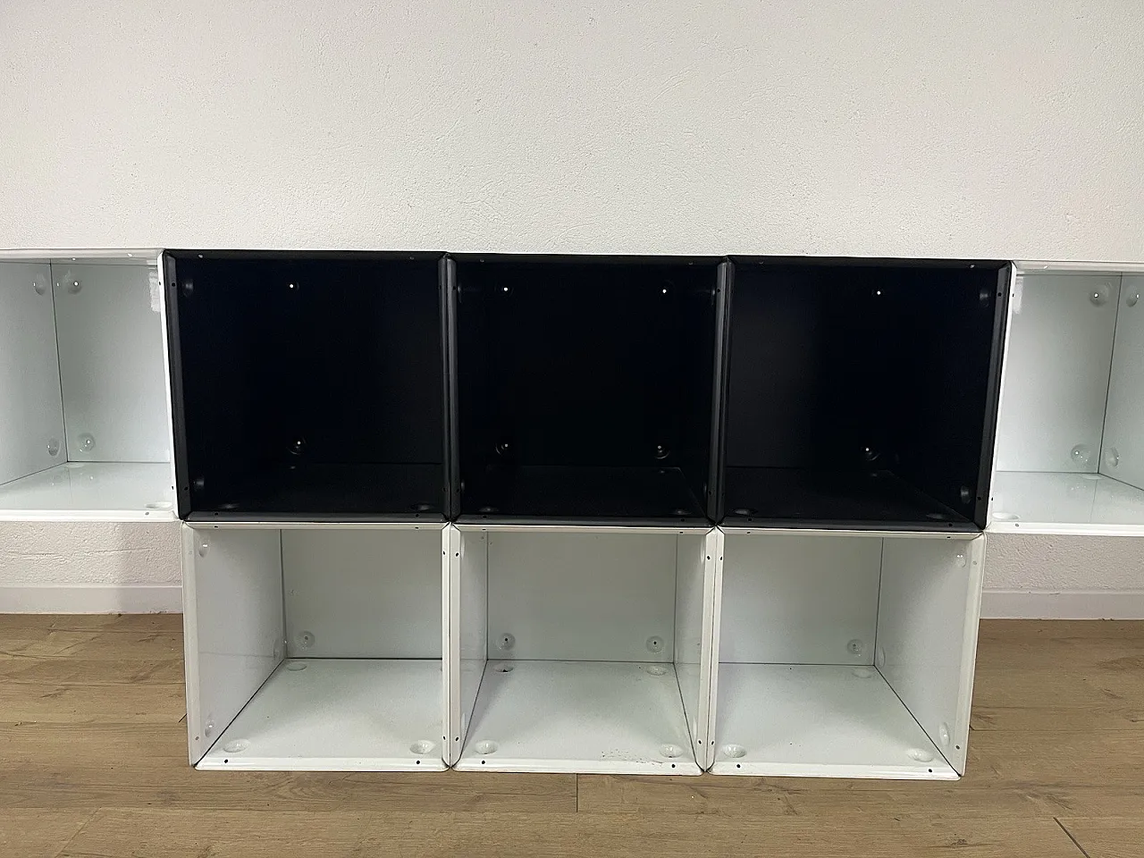 Box Martinelli Luce metal bookcase, 1960s 6