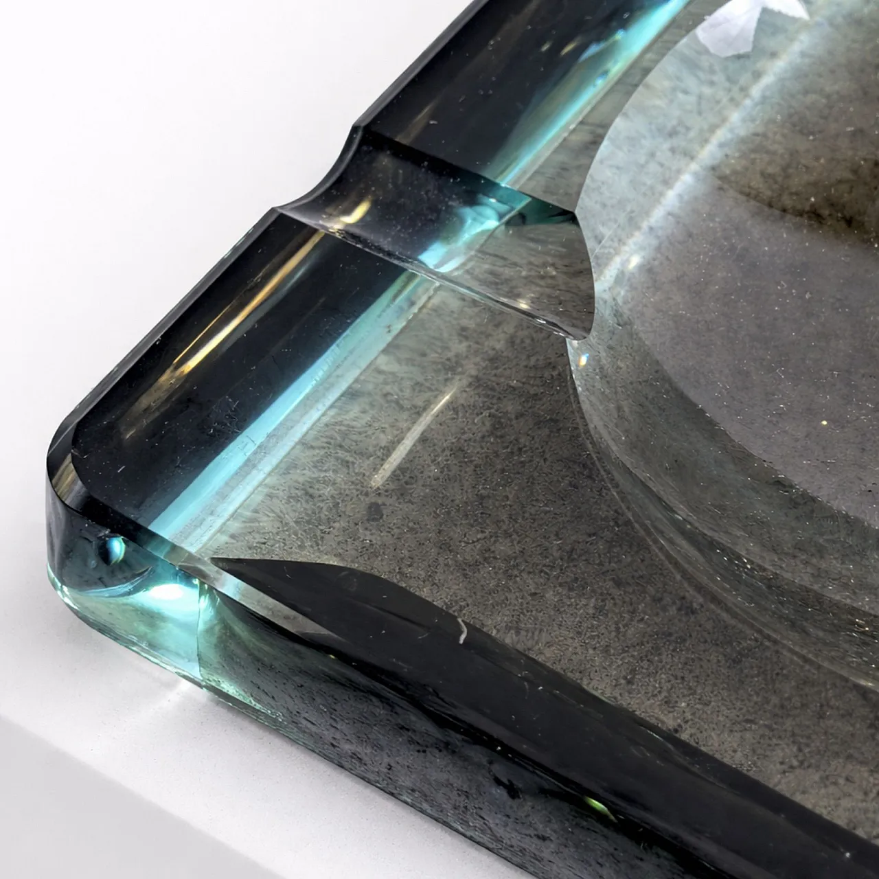 Fontana Arte Murano glass ashtray, 1960s 2
