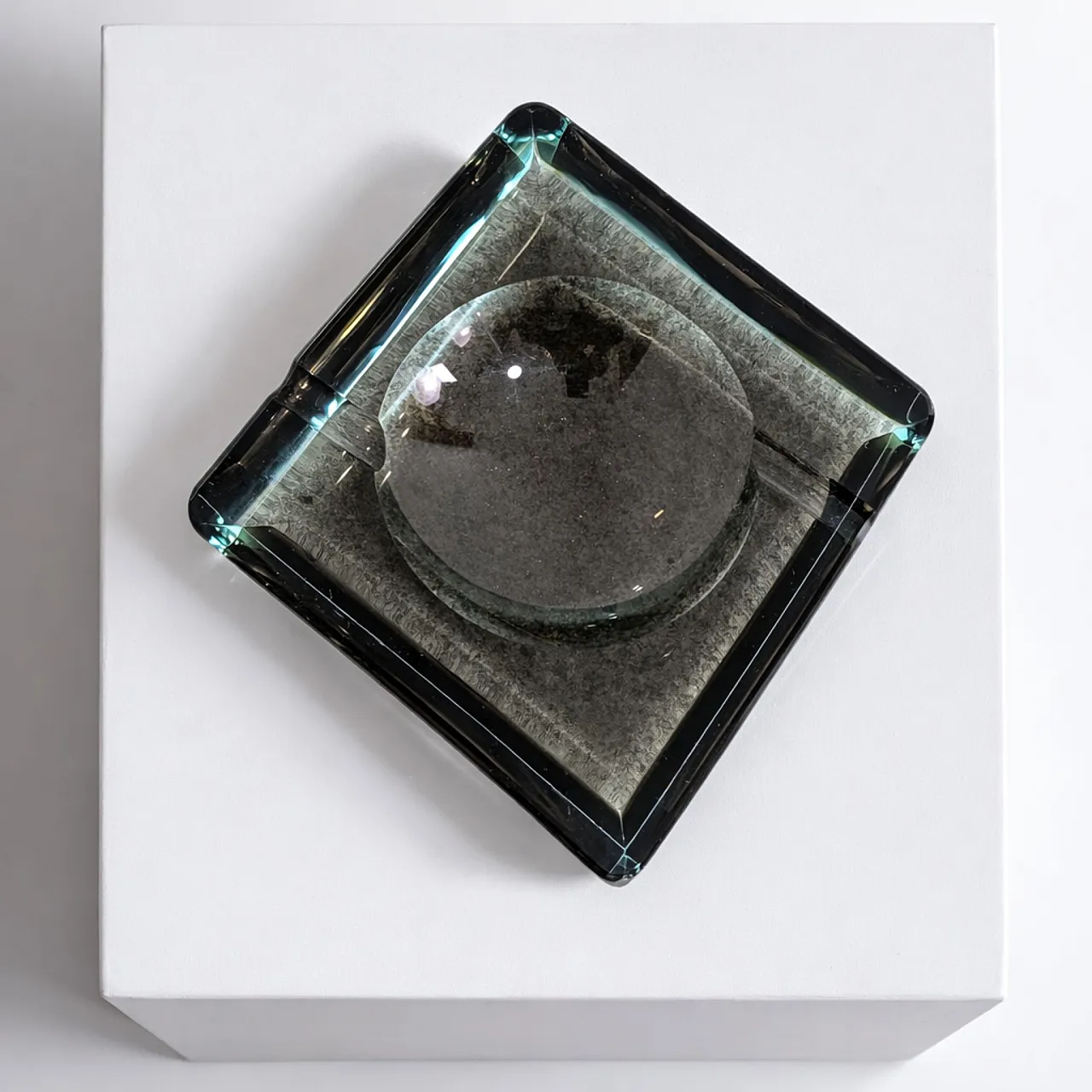 Fontana Arte Murano glass ashtray, 1960s 5