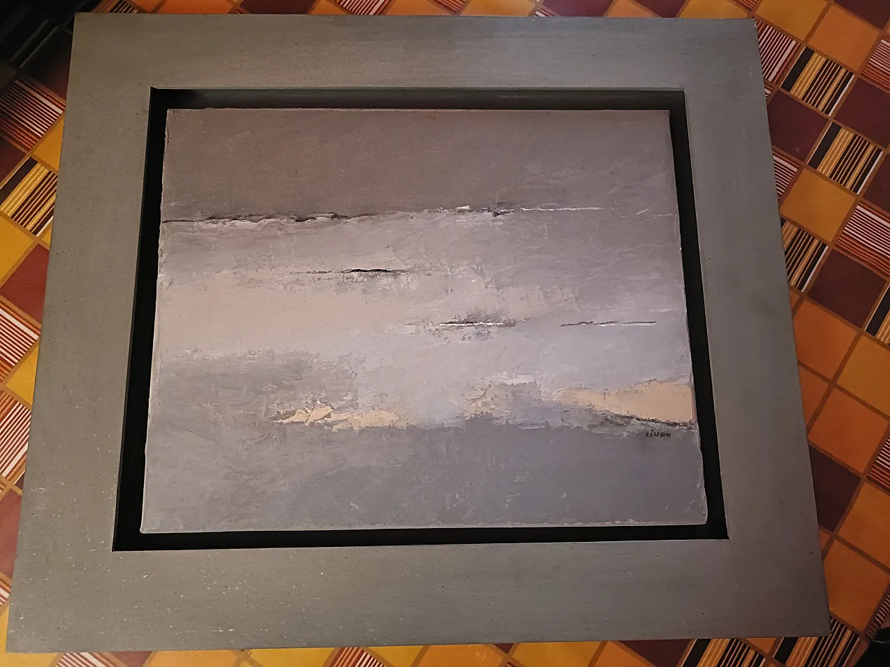 Opera di arte contemporanea soggetto astratto, '900 1