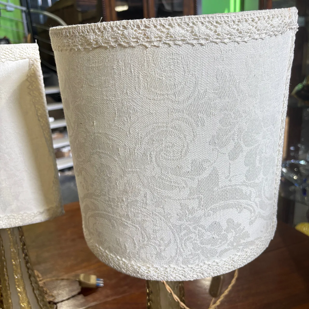 Pair of splendid Barovier and Toso Murano lamps, 50s 2