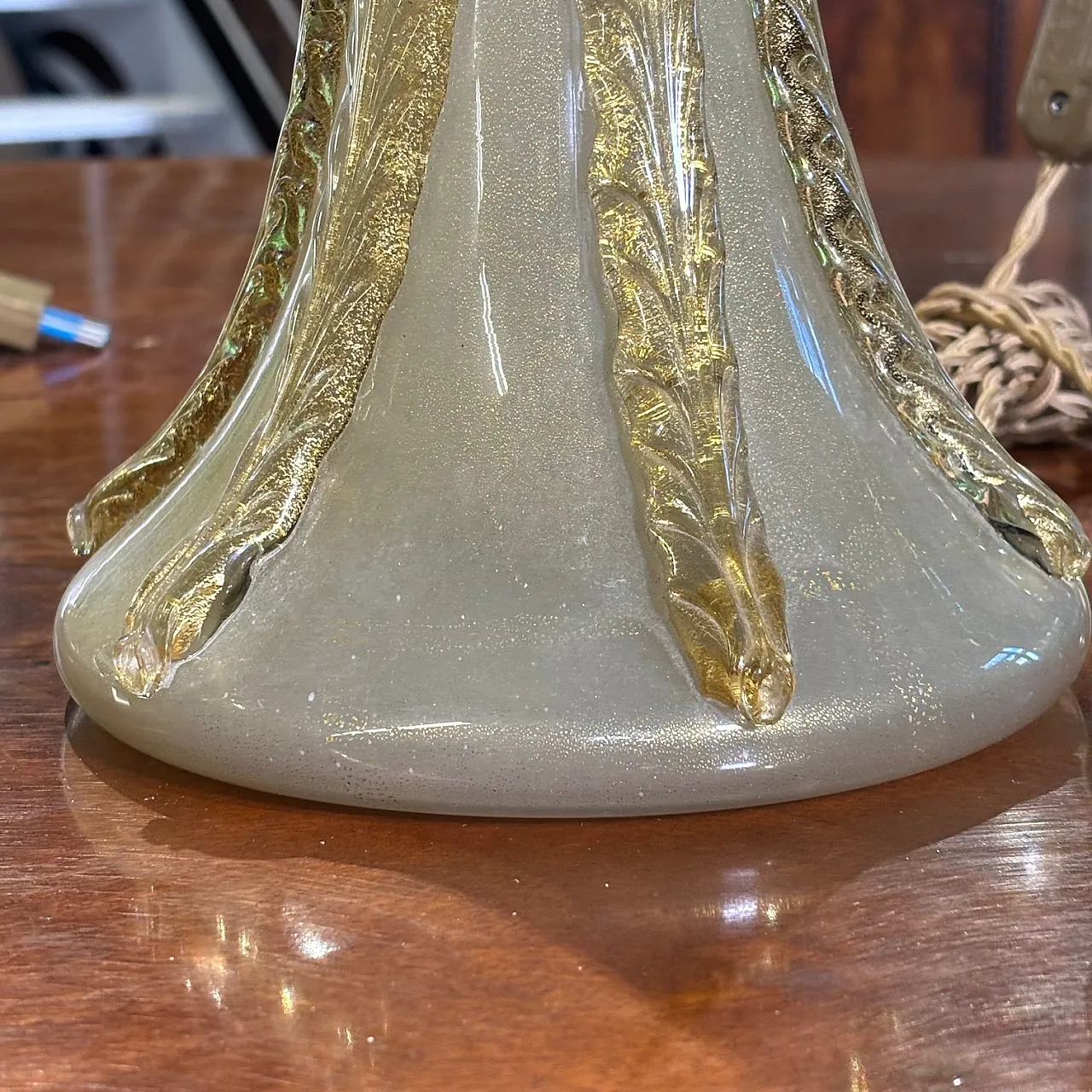Pair of splendid Barovier and Toso Murano lamps, 50s 5