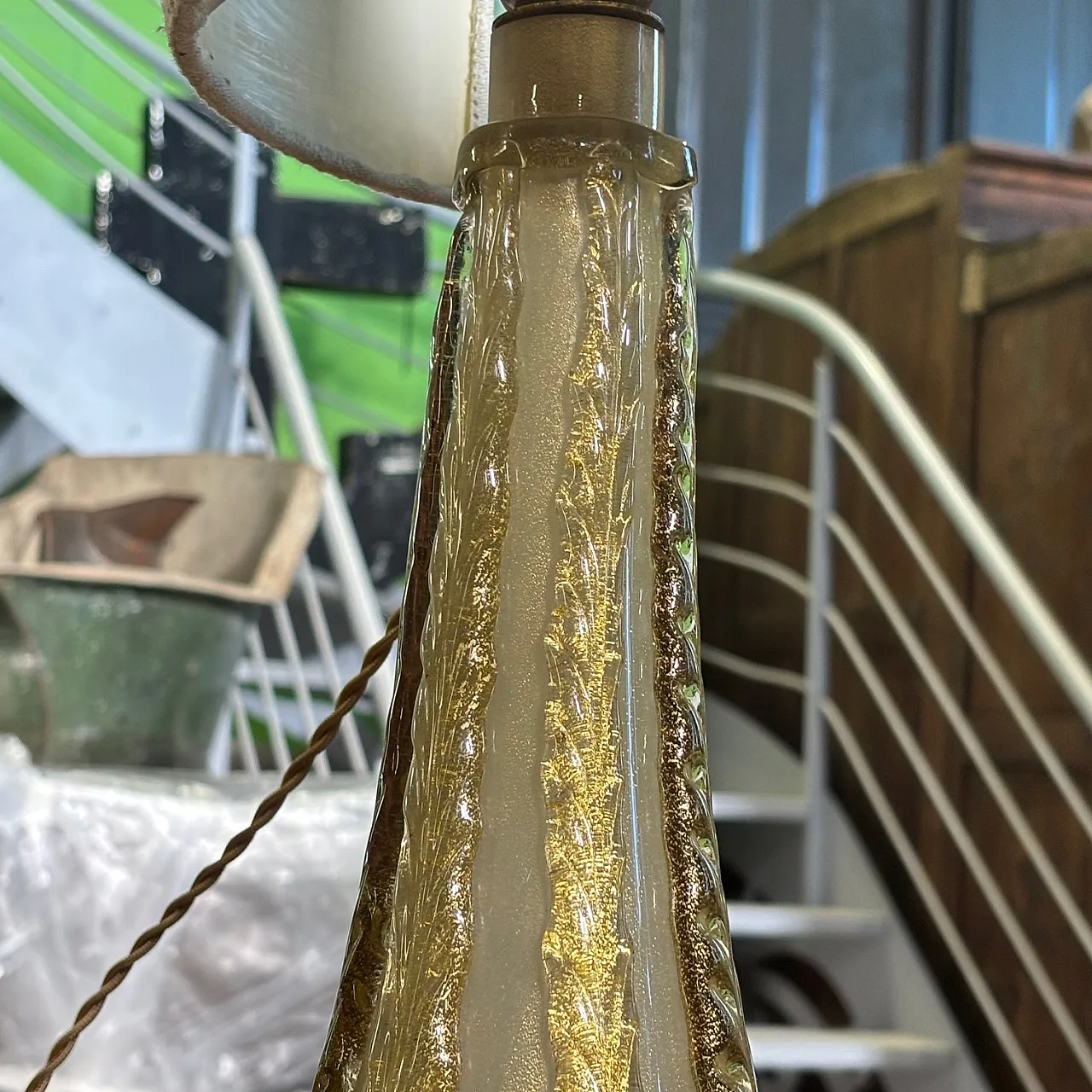 Pair of splendid Barovier and Toso Murano lamps, 50s 7