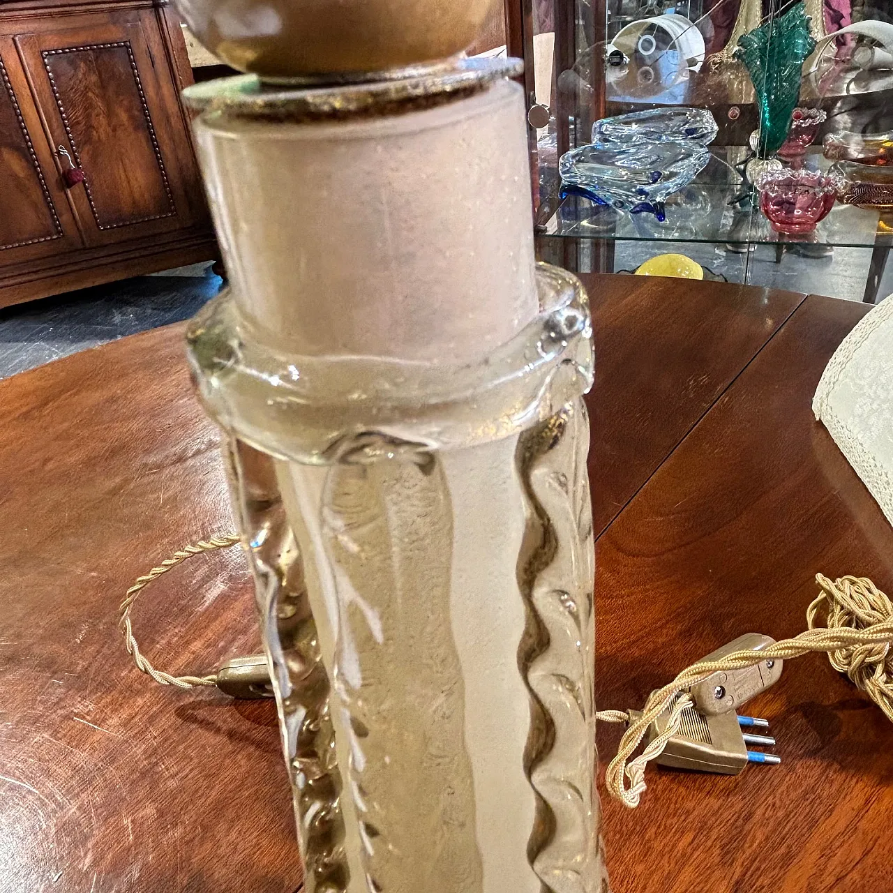 Pair of splendid Barovier and Toso Murano lamps, 50s 10
