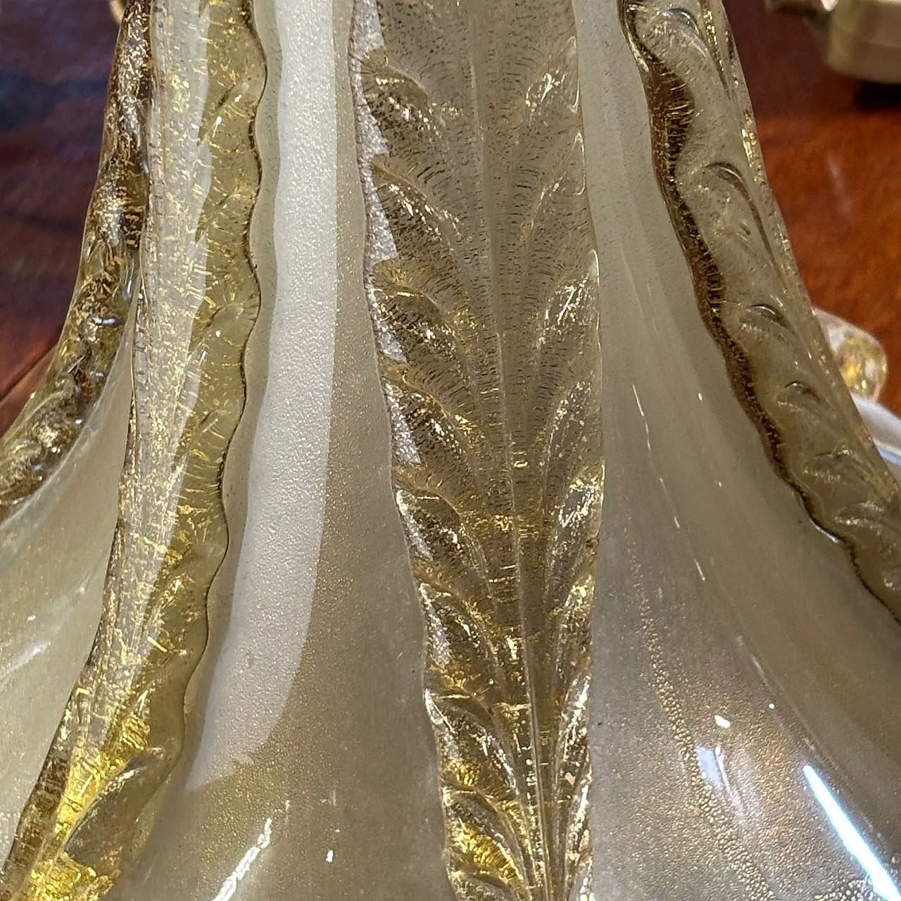 Pair of splendid Barovier and Toso Murano lamps, 50s 12